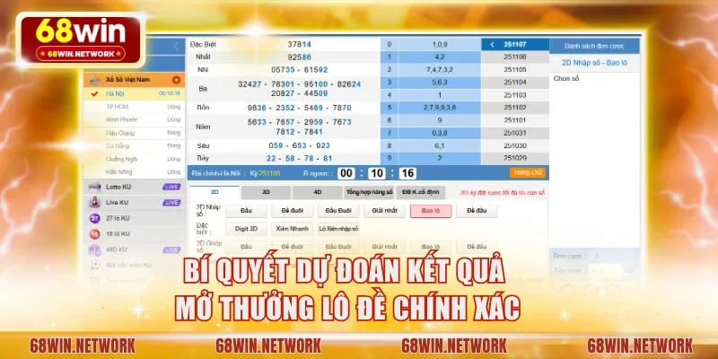Bí quyết dự đoán kết quả mở thưởng lô đề chính xác