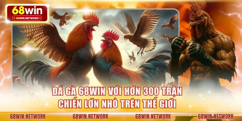 Đá gà 68WIN với hơn 300 trận chiến lớn nhỏ trên thế giới
