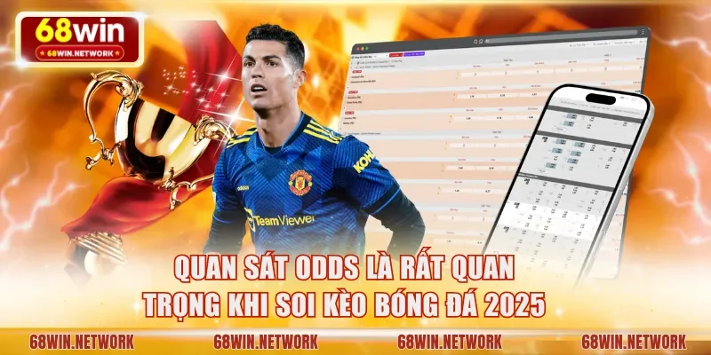Quan sát odds là rất quan trọng khi soi kèo bóng đá 2025